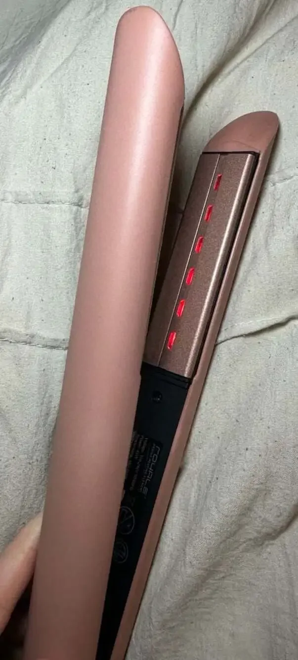 Royale Gladiator Hair Revival Technology Flat Iron with Cool Tip - Rose Gold